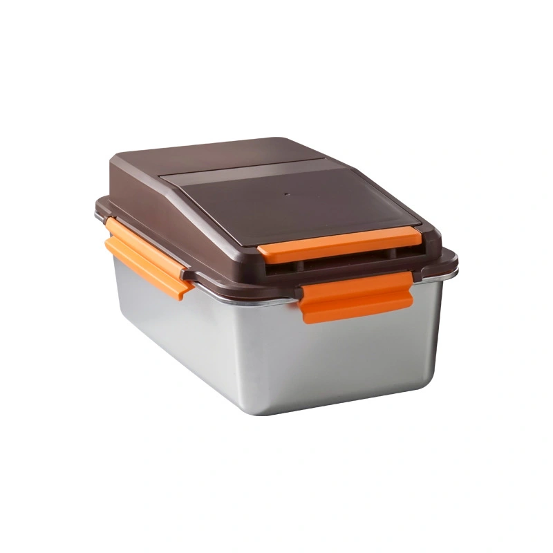 10 kg 304 rustfrit stål silikoneforseglet riskasse